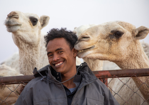 Sudanese man in King Abdul Aziz Camel Festival, Riyadh Province, Rimah, Saudi Arabia