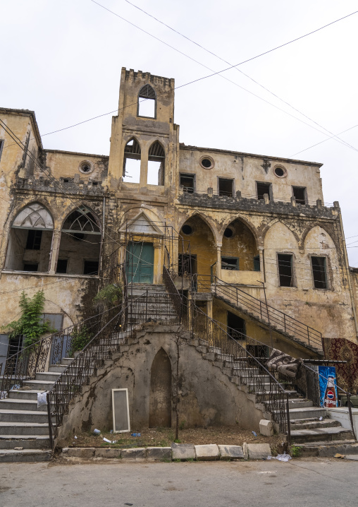 Old traditional abandoned lebanese house, North Governorate, Tripoli, Lebanon