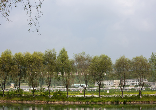 Village in the countryside, North Hwanghae, Sariwon, North Korea