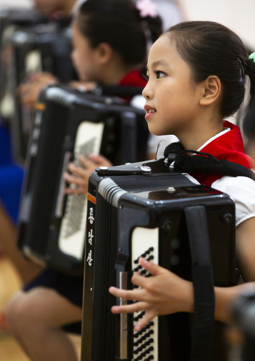 Accordion classroom in Mangyongdae children's palace, DGC, Pyongyang, North Korea