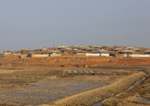 Farmers village in the countryside, South Pyongan, Nampo, North Korea