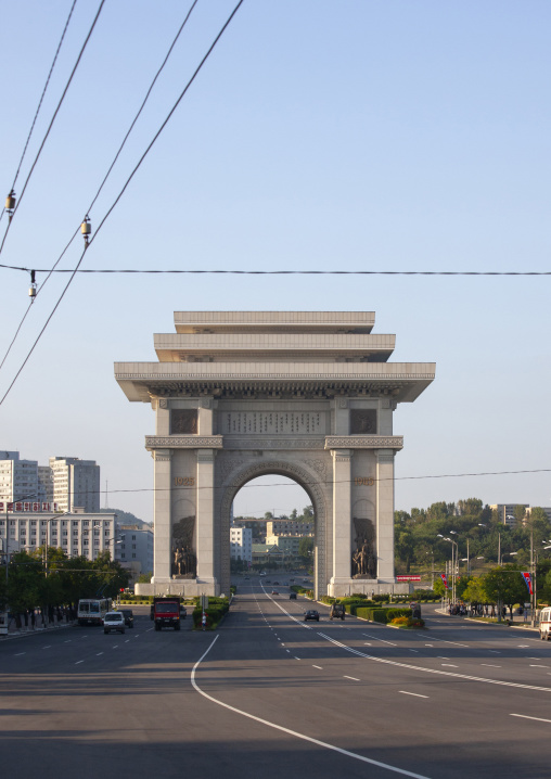 The arch of triumph built to commemorate the Korean resistance to japan, DGC, Pyongyang, North Korea
