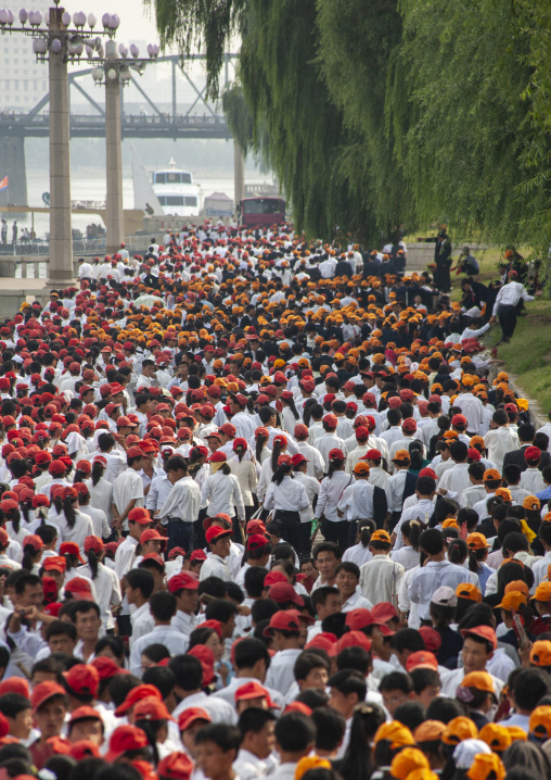 People during the celebration of the 60th anniversary of the regim, DGC, Pyongyang, North Korea