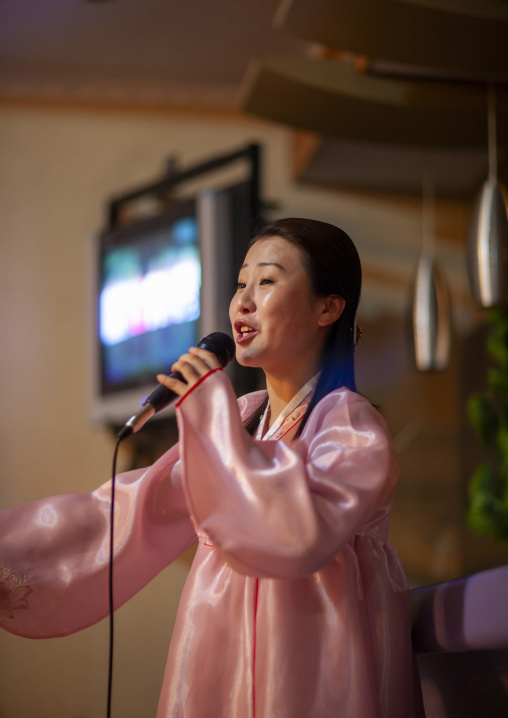 North Korean karaoke singer, DGC, Pyongyang, North Korea