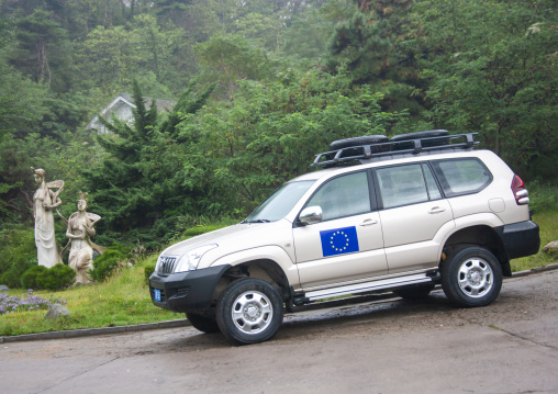 European union official car, DGC, Pyongyang, North Korea