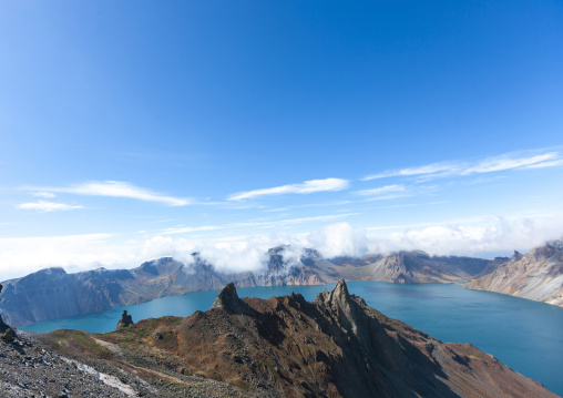 Mount Paektu and its crater lake, Ryanggang, Mount Paektu, North Korea
