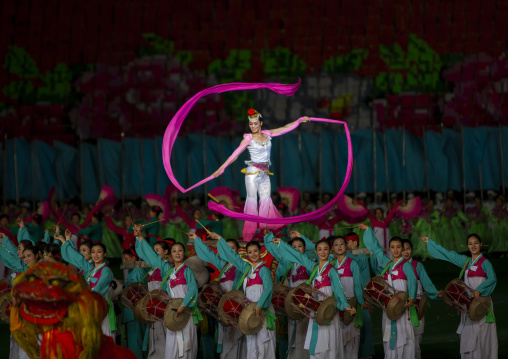 North Korea and china friendship during the Arirang mass games, DGC, Pyongyang, North Korea