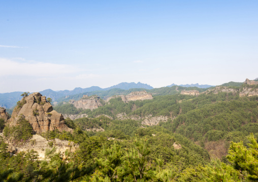 Rock formations landscape, North Hamgyong, Chilbosan, North Korea