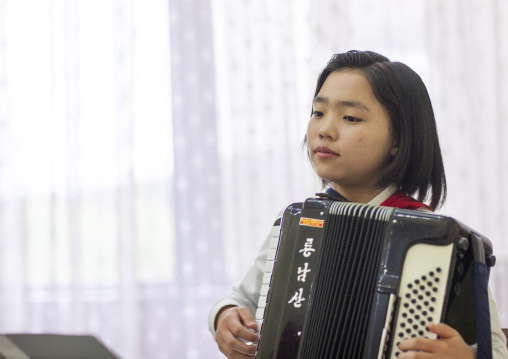 Accordion classroom in Mangyongdae children's palace, DGC, Pyongyang, North Korea