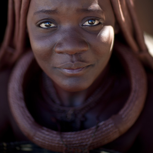 Muhimba Woman With A Copper Necklace, Village Of Elola, Angola