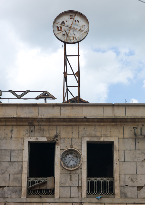 Old ruined portuguese colonial building, Luanda Province, Luanda, Angola