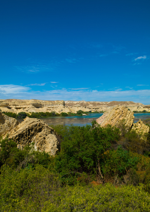 Lake Arco freshwater oasis, Namibe Province, Njambasana, Angola