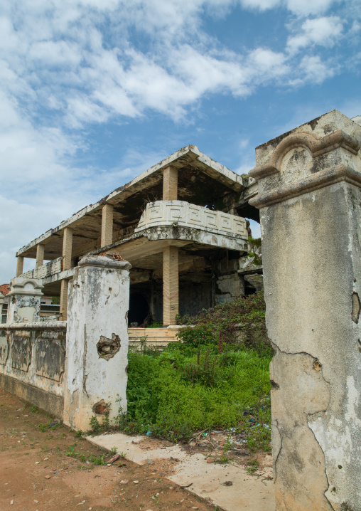 Bombed house of Jonas Savimbi, Huambo Province, Huambo, Angola