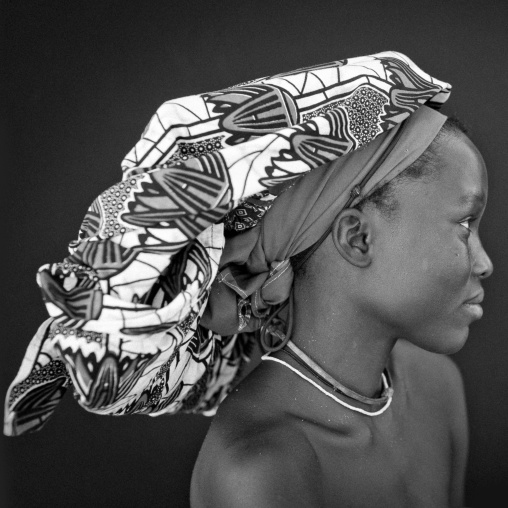 Mukubal Woman With Ompota Headdress, Virie Area, Angola