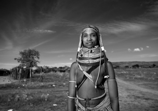 Mwila Woman With Vilanda Necklace, Chibia Area, Angola