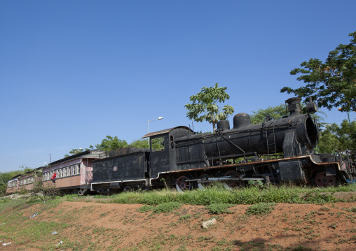 Old Steam Engine Wrecks In Luanda, Angola