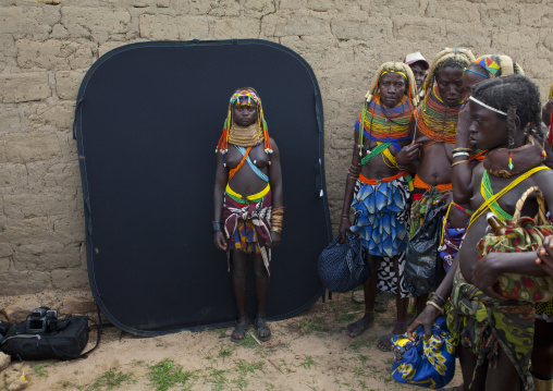 Mwila Girl Posing To Be Taken In Picture, Angola