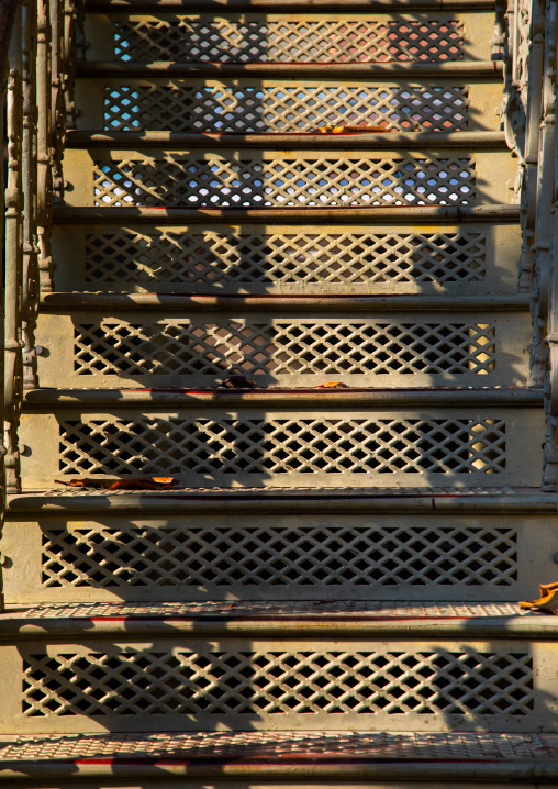 Palacio de ferro stairs built by Gustave Eiffel, Luanda Province, Luanda, Angola