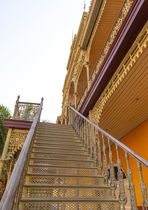 Palacio de ferro stairs built by Gustave Eiffel, Luanda Province, Luanda, Angola