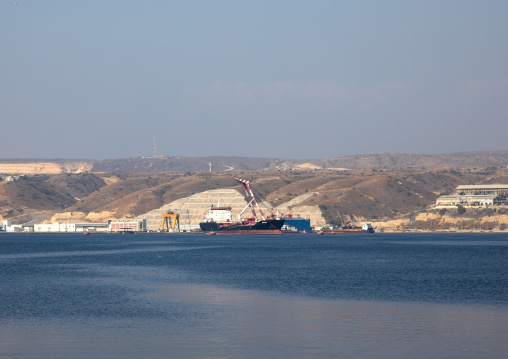 Ship in the harbour, Benguela Province, Lobito, Angola