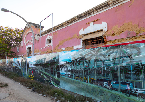 Old portuguese colonial warehouse turned into a brand new housing development, Benguela Province, Lobito, Angola