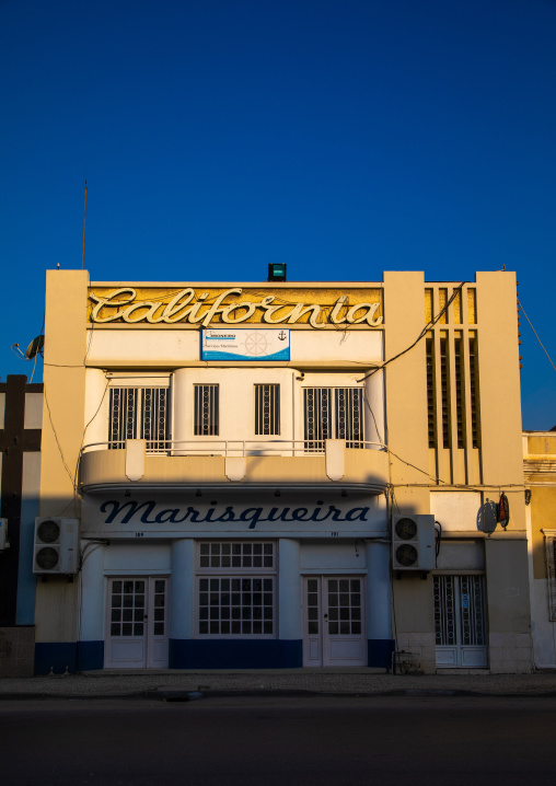 Old portuguese colonial art deco building, Benguela Province, Lobito, Angola