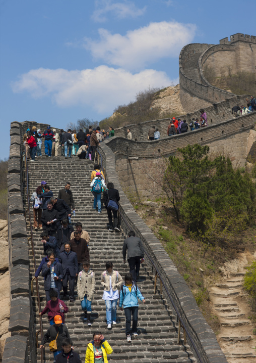 Crowd On The Great Wall, Beijing, China