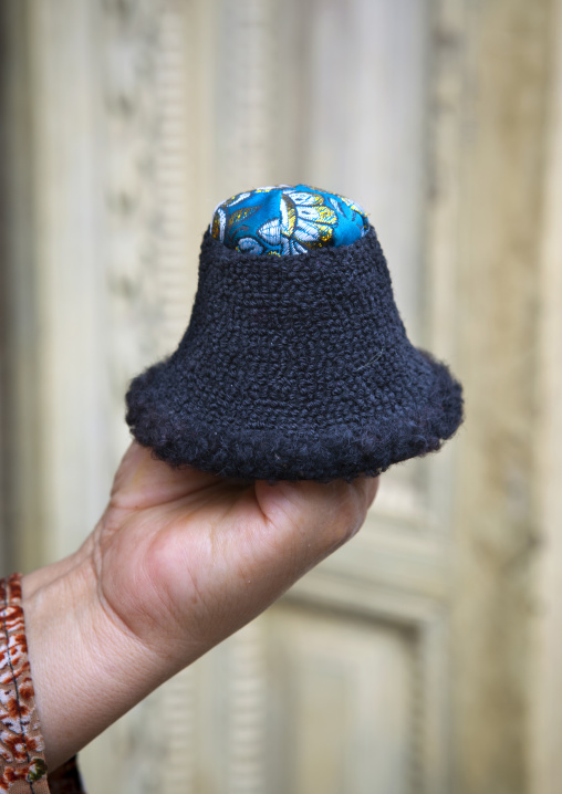 Tiniest Hat In The World, Keriya, Old Town, Xinjiang Uyghur Autonomous Region, China