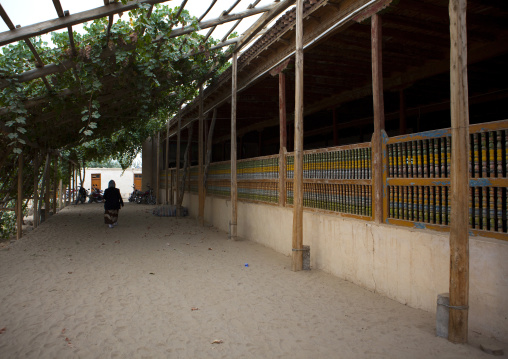 Pergola At Imam Asim Mosque In The Taklamakan Desert, Xinjiang Uyghur Autonomous Region, China