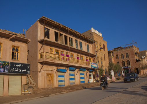 Renovated Buildings In The Old Town Of Kashgar, Xinjiang Uyghur Autonomous Region, China