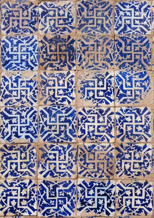 Detail Of Ceramic In Abakh Hoja Tomb, Burial Place Of Muhatum Ajam, Kashgar, Xinjiang Uyghur Autonomous Region, China