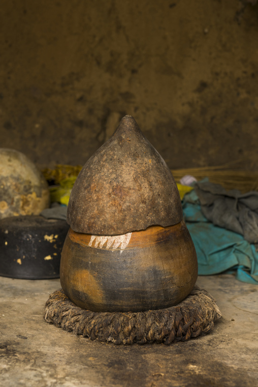 Benin, West Africa, Dassa-Zoumè, fetish inside yaka palace of the omondjagou people