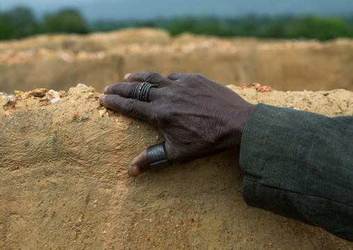 Benin, West Africa, Boukoumbé, mr kouagou maxon tarditional voodoo rings