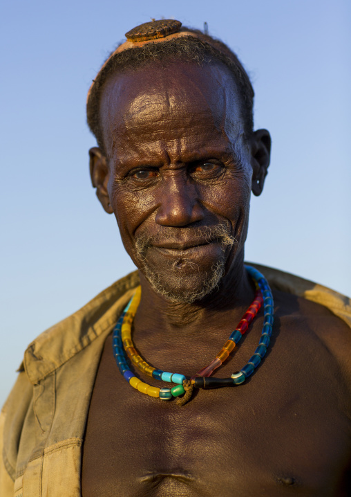 Dassanech Tribe Elder, Omorate, Omo Valley, Ethiopia