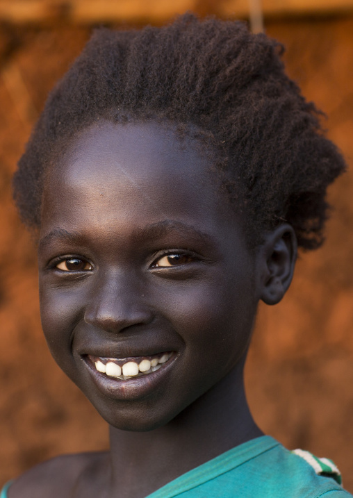 Majang Tribe Girl With Traditional Hairstyle, Kobown, Ethiopia
