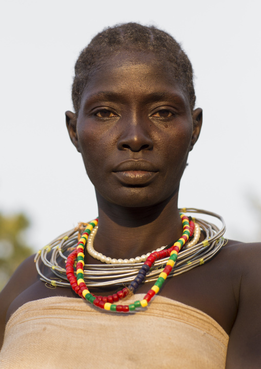 Majang Tribe Woman With Traditional Hairstyle, Kobown, Ethiopia