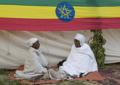 Orthodox Pilgrims At Timkat Festival, Lalibela, Ethiopia