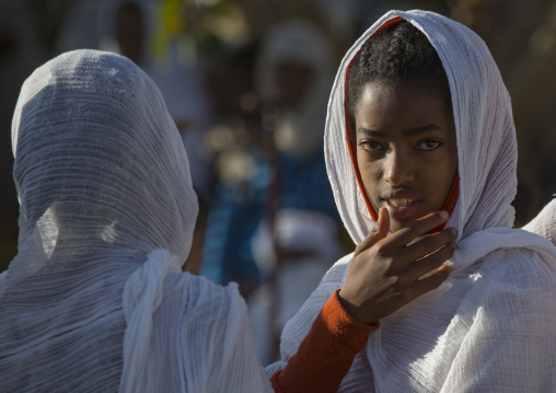 Orthodox Pilgrims At Timkat Festival, Lalibela, Ethiopia