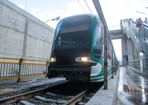 Ethiopian railways constructed by china, Addis abeba region, Addis ababa, Ethiopia