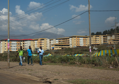 Popular and middle class new apartments blocks, Addis abeba region, Addis ababa, Ethiopia