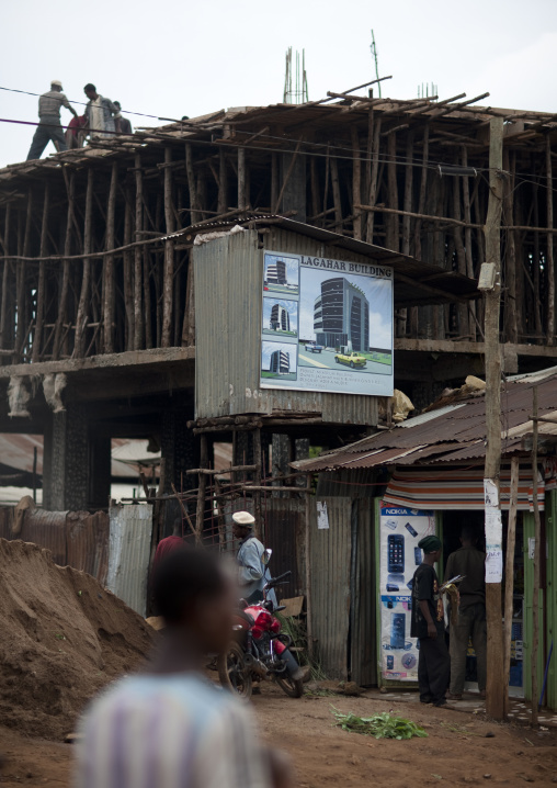 Modern construction in mezan teferi area, Ethiiopia