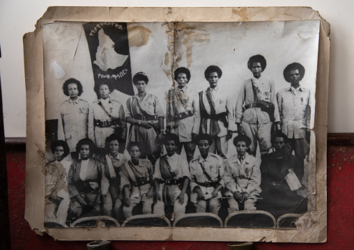 Old picture of patriots from the italo-ethiopian war, Addis Abeba region, Addis Ababa, Ethiopia