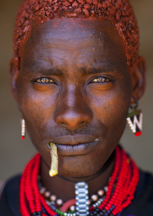 Hamer Man With Red Hair,turmi, Omo Valley, Ethiopia