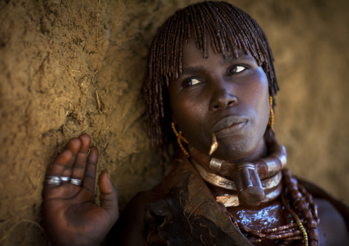 Hamer Tribe Woman, Turmi, Omo Valley, Ethiopia