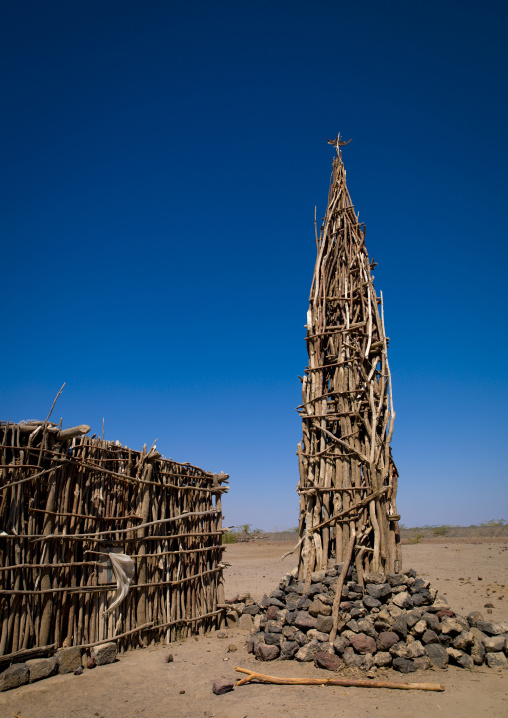 Mosque made of wood, Assaita, Afar regional state, Ethiopia