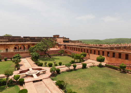 Charbagh garden at Jaigarh fort, Rajasthan, Amer, India