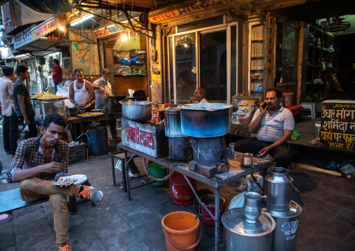 Street food shop, Rajasthan, Jodhpur, India