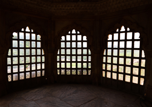 Jali window in Jaigarh fort, Rajasthan, Amer, India
