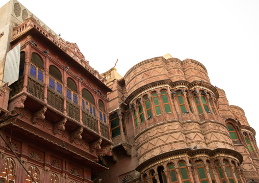 Beautiful haveli in the old city, Rajasthan, Bikaner, India