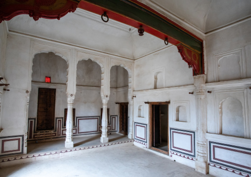 Old historic haveli room, Rajasthan, Nawalgarh, India